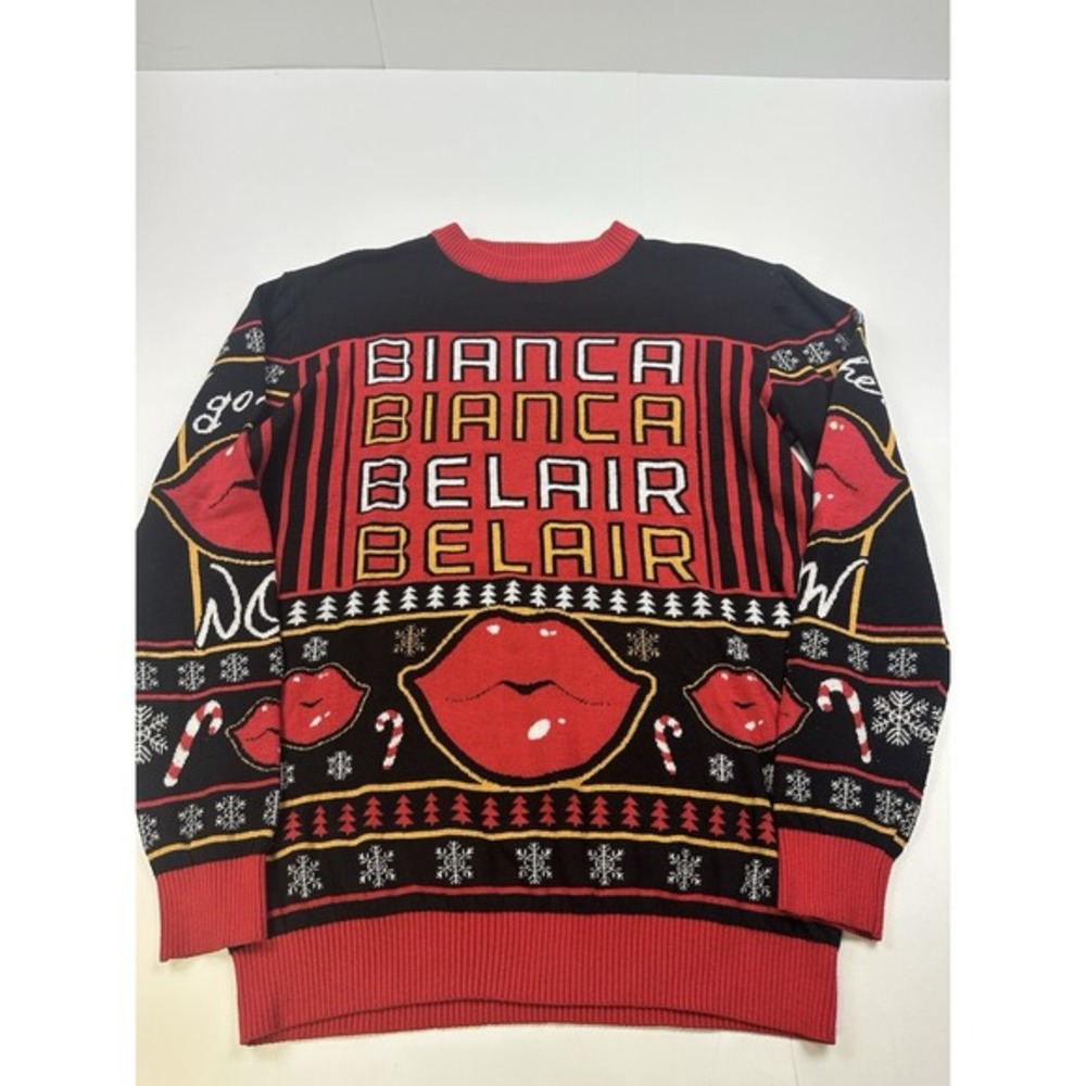 Bianca Belair Ugly Sweater‎ WWE X Mas Greatest Knit Long Pullover Womens Size L